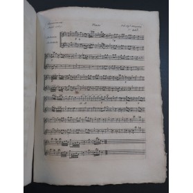 MENGOZZI Bernardo Se m'abbandoni mio dolce amore Chant Orchestre 1787