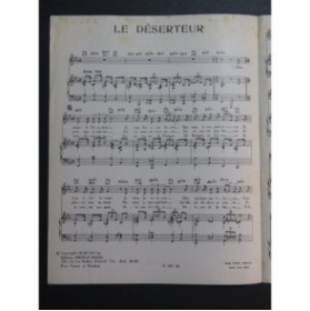 Le Déserteur Boris Vian Les Sunlights Chant Piano 1964