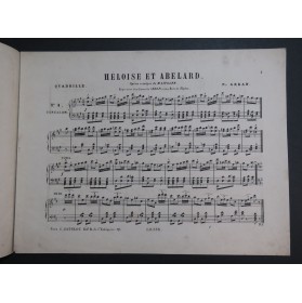 ARBAN Héloïse et Abéla Quadrille Piano ca1875