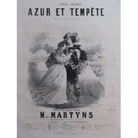 MARTYNS Nicolo Azur et Tempête Chant Piano ca1840