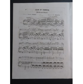 MARTYNS Nicolo Azur et Tempête Chant Piano ca1840