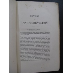 LAVOIX H. Histoire de l'Instrumentation 1878