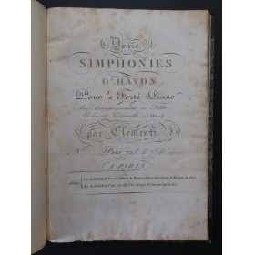 CLEMENTI Muzio Douze Symphonies Haydn Flûte 1815