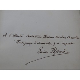 PESSARD Emile Joyeusetés de Bonne Compagnie Dédicace Chant Piano 1876