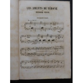YRVID Richard Les Amants de Vérone Dédicace Chant Piano 1867