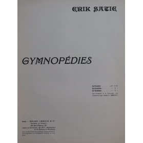 SATIE Erik Gymnopédie No 1 Piano