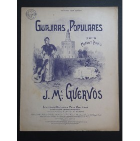 GUERVOS José Maria Guajiras Populares Chant Piano