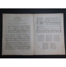 ROMAGNESI Antoine L'Exilé Chant Piano ou Harpe ca1820