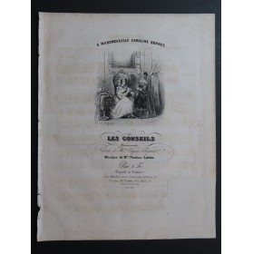 LOTTIN Phedora Les Conseils Chant Piano ca1840