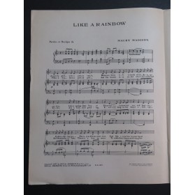 MADISON Maury Like A Rainbow Chant Piano 1927