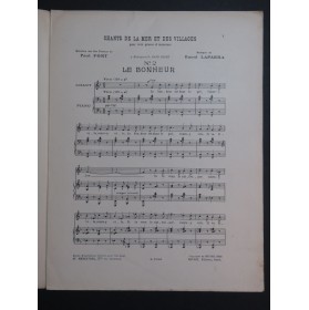 LAPARRA Raoul Chants de la mer et des villages Chant Piano 1926