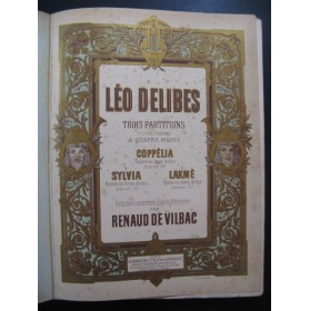 DELIBES Léo Coppélia Ballet Piano 4 mains 1884