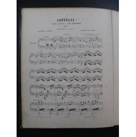 DELIBES Léo Coppélia Ballet Piano 4 mains 1884