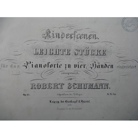 SCHUMANN R. SCHUBERT F. LORTZING A. Piano 4 mains XIXe