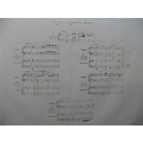 MOZART W. A. Pièces pour Piano 4 mains ca1850