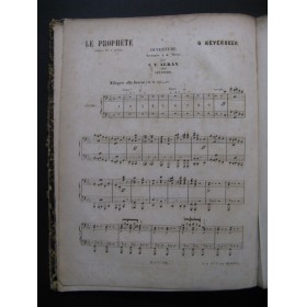 MEYERBEER Giacomo Le Prophète Opéra Piano 4 mains ca1850