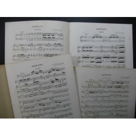 BEETHOVEN Septett op 20 Piano 4 mains Violon Violoncelle ca1867