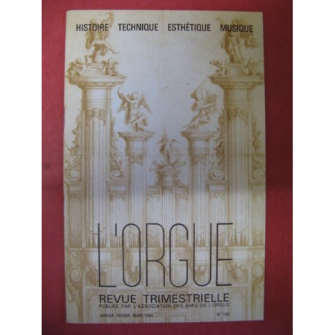 L'ORGUE Revue N° 189 Janvier Mars 1984