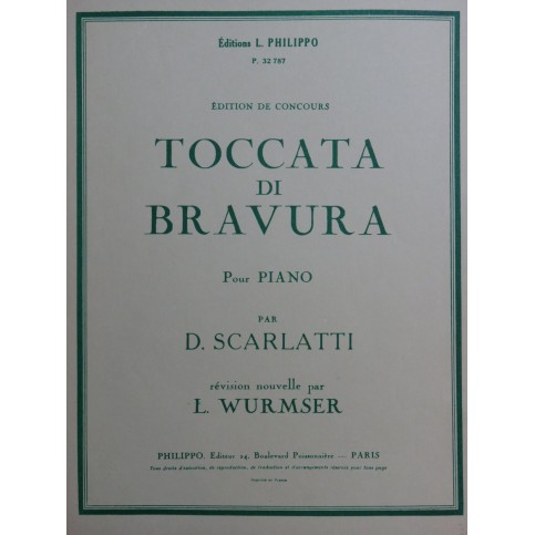 SCARLATTI Domenico Toccata di Bravura Piano