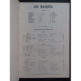 PEDROTTI Carlo Les Masques Opéra Chant Piano ca1890