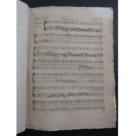 ANFOSSI Pasquale E' Cosi Tratta il Padre Chant Orchestre 1787