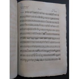 SARTI Giuseppe In quel barbaro momento Chant Orchestre 1787