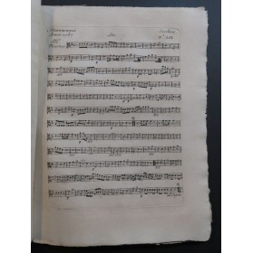 SACCHINI Antonio Nacqui grande Chant Orchestre 1787