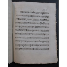 ANFOSSI Pasquale Come son donne Chant Orchestre 1787