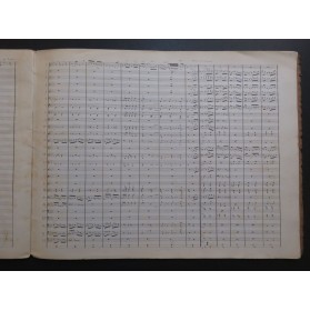 GUILLEMENT P. Air Varié pour Piston sur Blaise et Babet Manuscrit Orchestre 1898