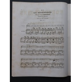 LIMNANDER Armand Les Montenegrins No 7 Dédicace Chant Piano ca1850