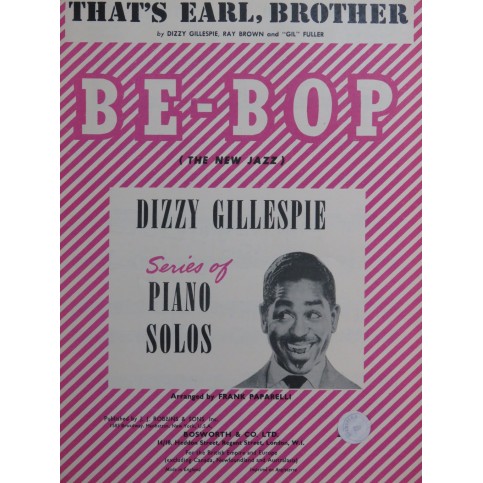 BROWN GILLESPIE FULLER That's Earl, Brother Piano 1948