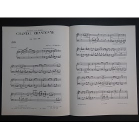 WURMSER Lucien Chantal Chantonne Piano 1955