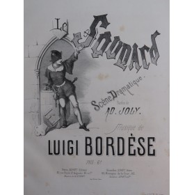 BORDÈSE Luigi Le Soudard Chant Piano ca1865