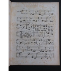 BEETHOVEN Sonate op 27 No 2 Piano ca1850