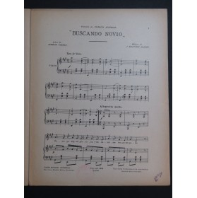 MARTINEZ ABADES  J. Buscando Novio Chant Piano 1918