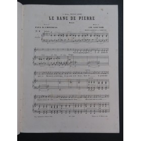 GOUNOD Charles Le Banc de Pierre Chant Piano ca1880