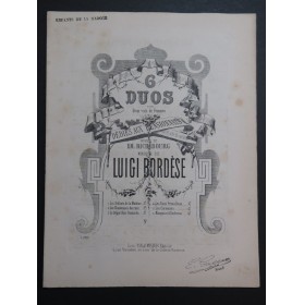 BORDÈSE Luigi Les Enfants de la Madona Chant Piano ca1867