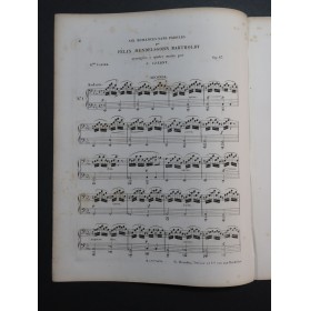 MENDELSSOHN Recueil No 6 Romances sans Paroles op 67 Piano 4 mains ca1855
