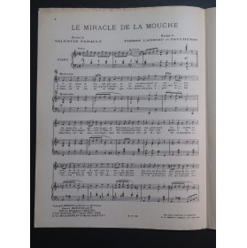 LARRIEU Pierre HENRY Paul Le Miracle de la Mouche Chant Piano 1927