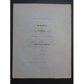 SCHUBERT Franz Le Vieillard Chant Piano ca1835