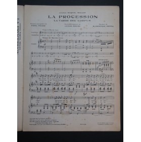 BERTRAN REYNA Manuel La Procession Chant Piano 1921