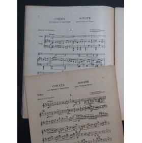 GRETCHANINOFF Alexandre Sonate op 87 Piano Violon 1923