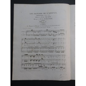ROMAGNESI Antoine Les Dangers de L'Absence Chant Piano ou Harpe ca1820