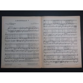 SCOTTO Vincent Laquelle ? Chant Piano 1928