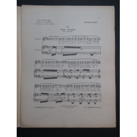 HAHN Reynaldo The Stars Chant Piano 1917