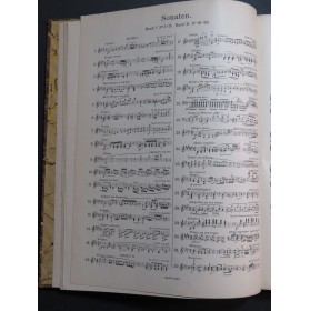 BEETHOVEN Sonaten Sonates Intégrale pour Piano ca1900