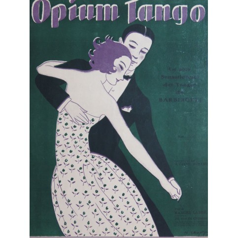 BARBIROLLI Alfredo Opium Tango Piano 1923