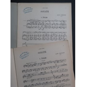 FORNEROD Aloÿs Sonate op 11 Piano Violon 1926