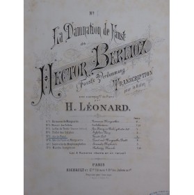BERLIOZ Hector La Damnation de Faust No 5 Piano Violon ca1882