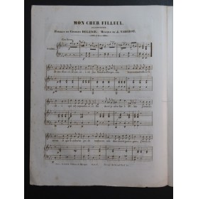 NARGEOT J. Monsieur mon Filleul Chant Piano ca1850